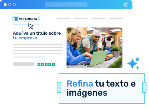 Refina tu texto e imagenes